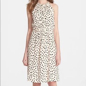 Kate Spade leopard spotted print blush dress sz 2 small